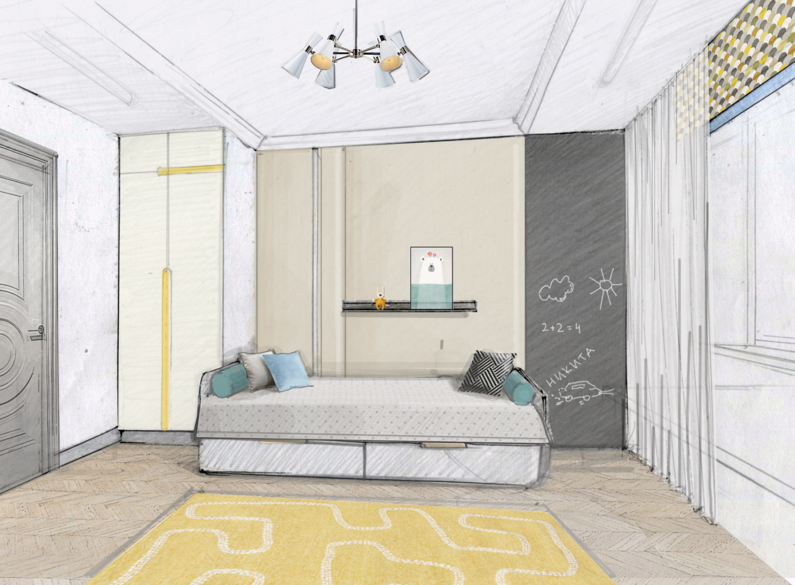 Трехкомнатная квартира на ул. Державина