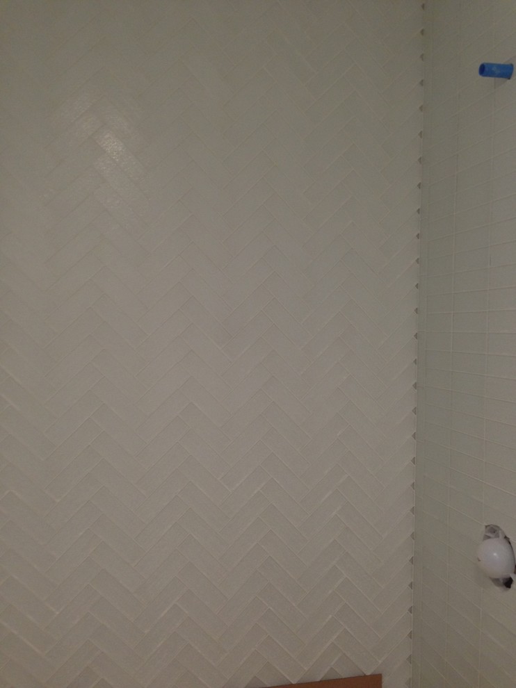 HELP Herringbone Glass Tile Install Problems