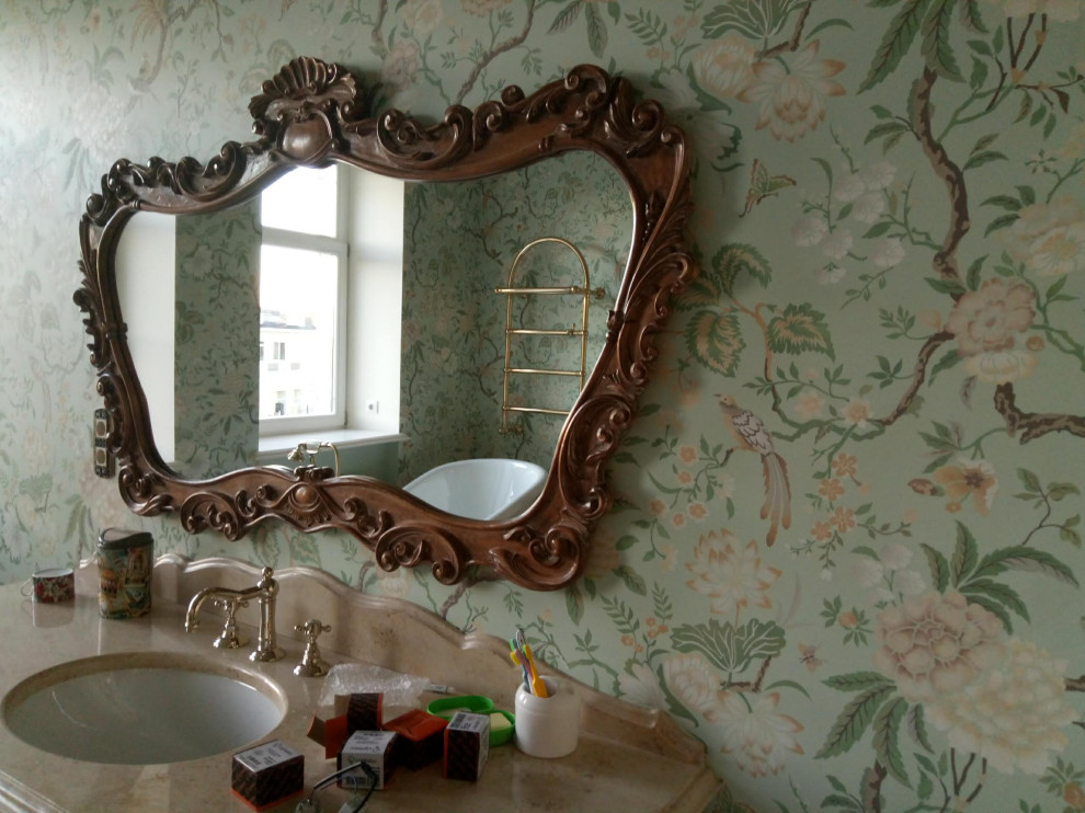 Роспись по трафарету. Ванная комната