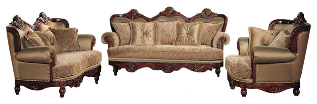 Boudreaux Luxury Traditional Living Room 3 Piece Set Victorian Boudreaux Luxury Traditional Living Room 3 Piece Set