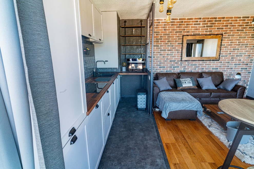 Rénovation T2 industriel chic