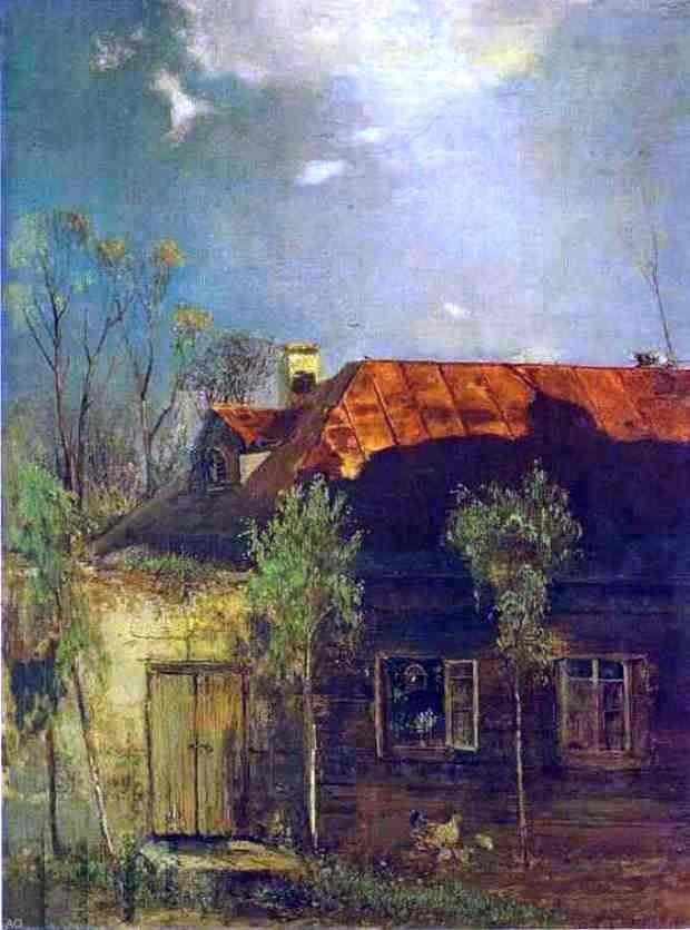 Alexei Kondratevich Savrasov A Provincial Cottage Spring Wall Decal