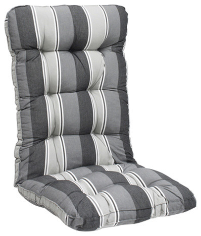 Tufted Stripes High Back Chair Cushion Contemporary Seat Tufted Stripes High Back Chair Cushion