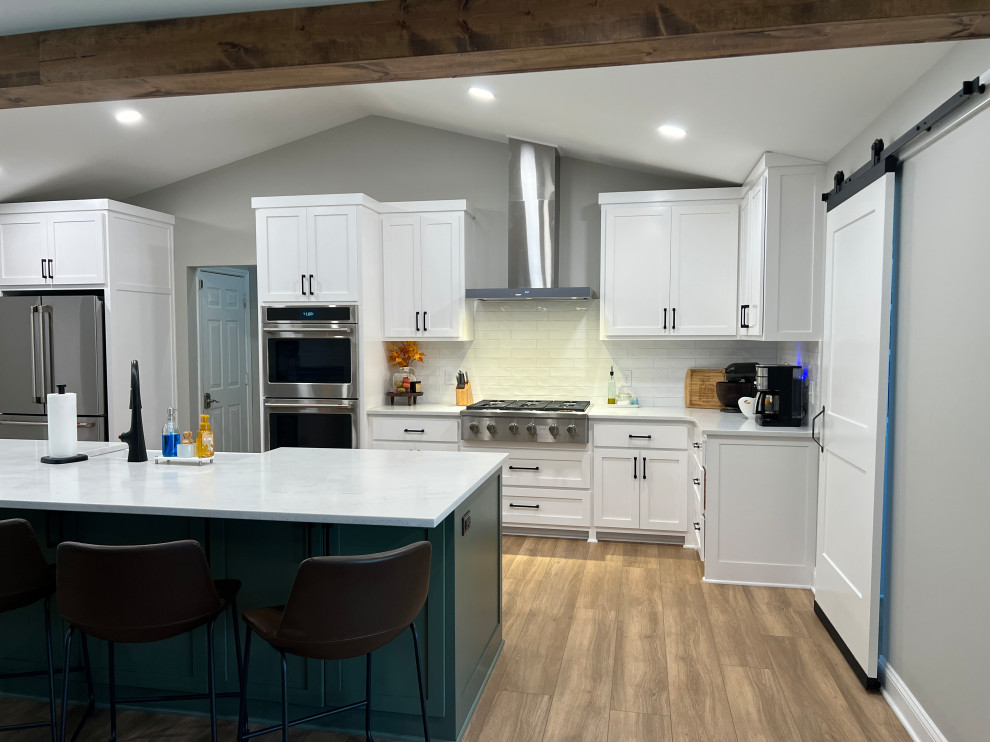 Sage Kitchen and Laundry Room