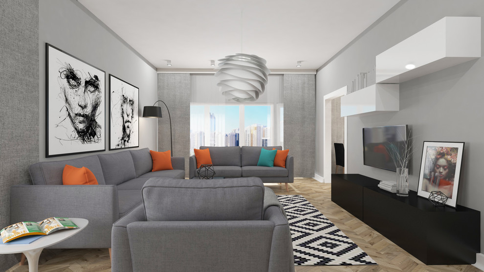 Апартаменты в скандинавском стиле для молодой семьи