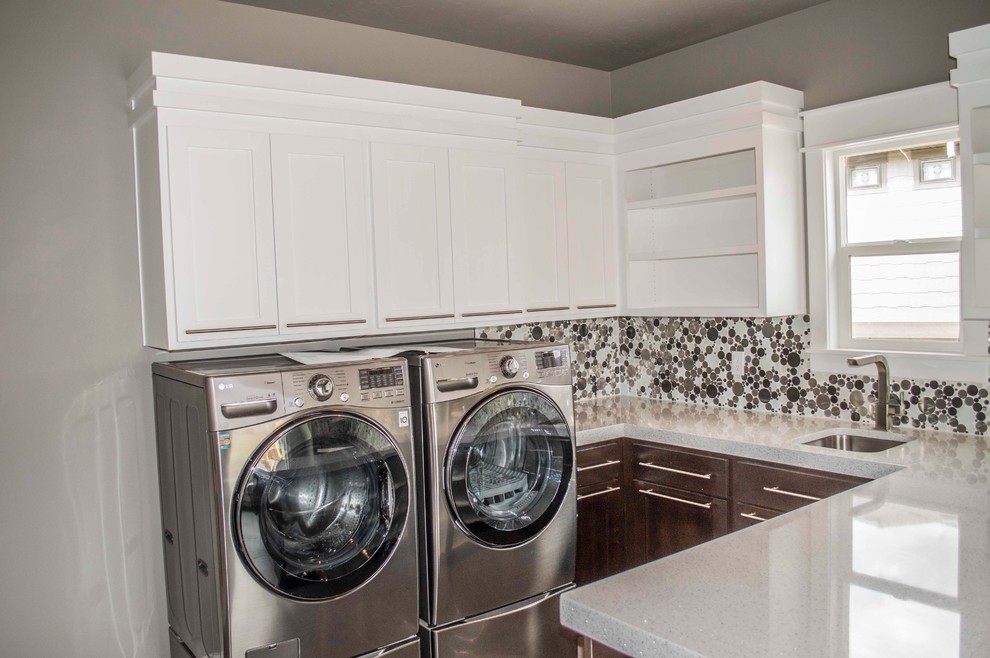Traditional laundry room in Salt Lake City.