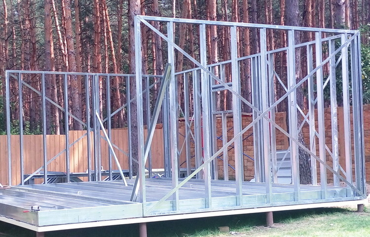 Строительство гостевого дома по технологии ЛСТК.