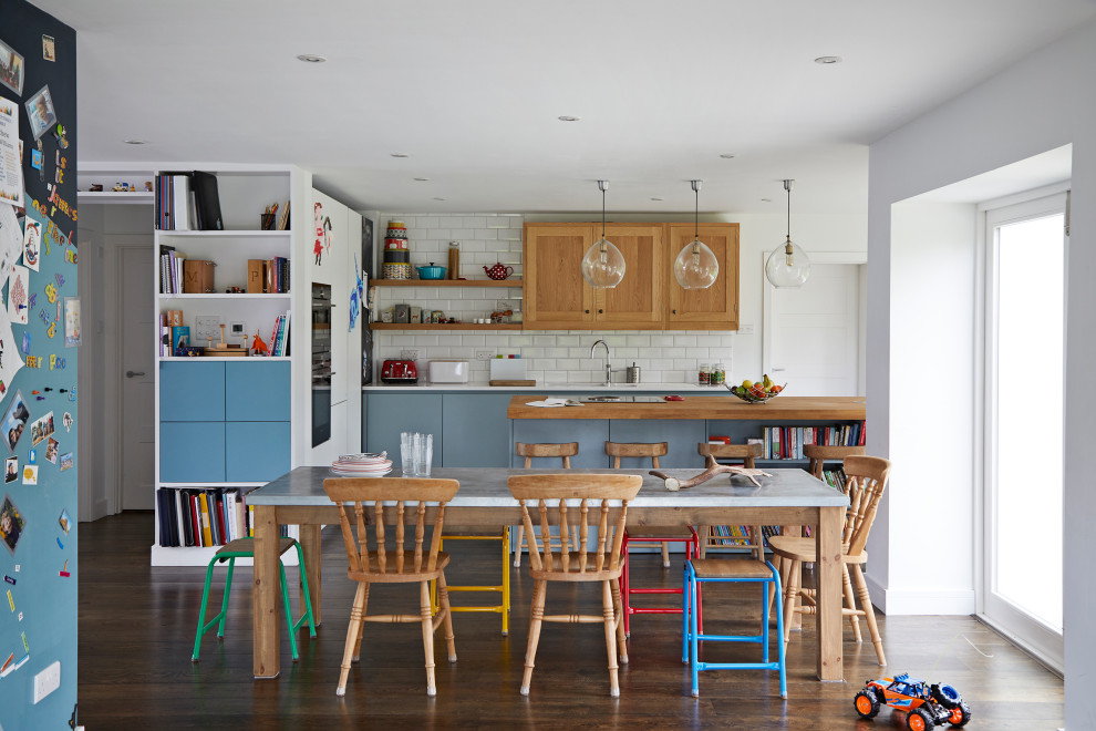 Inspiration for an eclectic dining room in Hertfordshire.