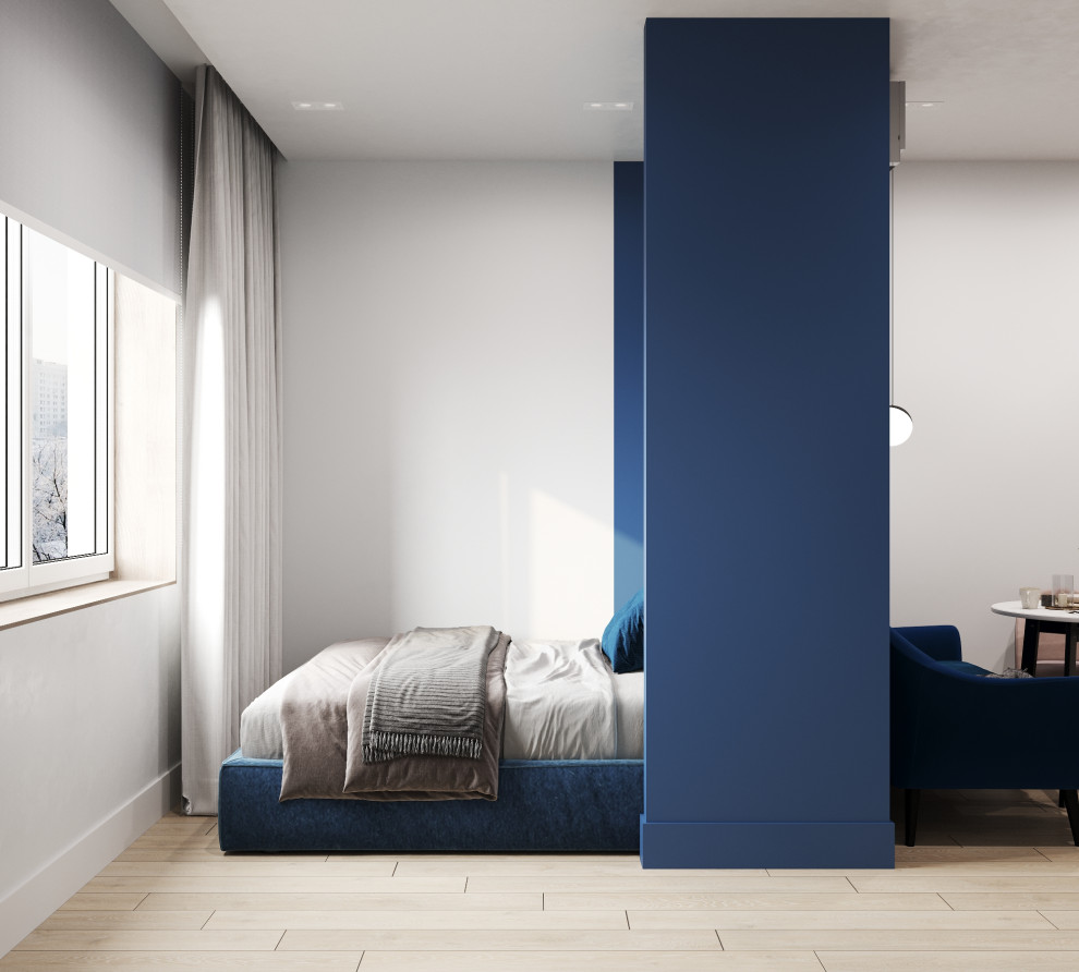 Проект квартиры-студии 28кв.м., г.Москва, ЖК Медовая Долина