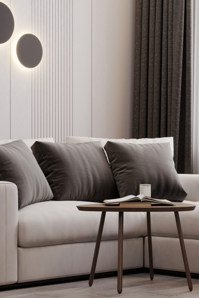 Дизайн гостиной в ЖК Арсенал г. Пермь