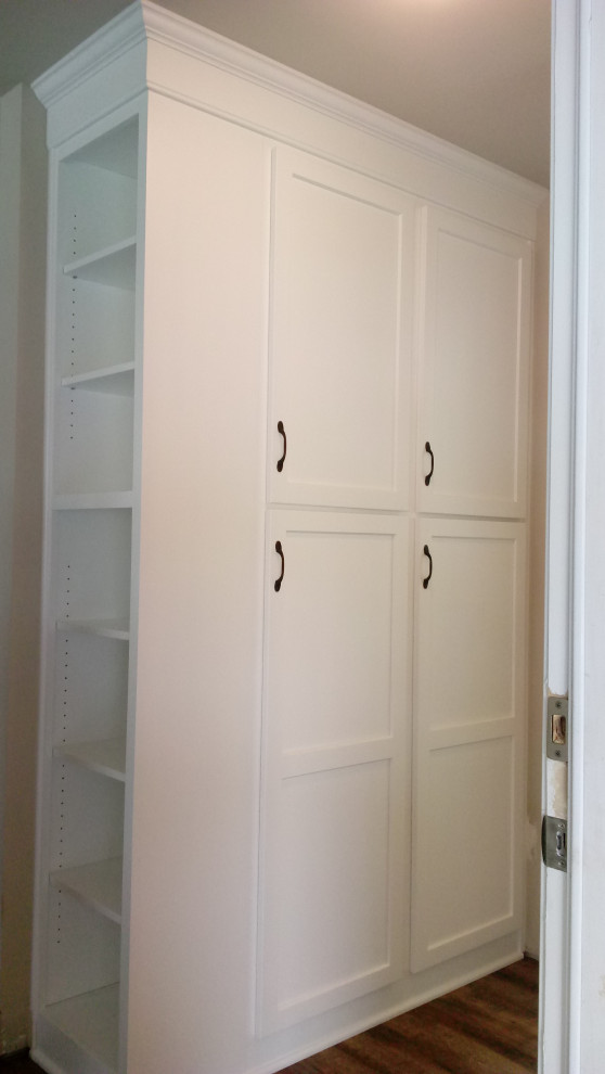 Design ideas for a modern mudroom in Other.