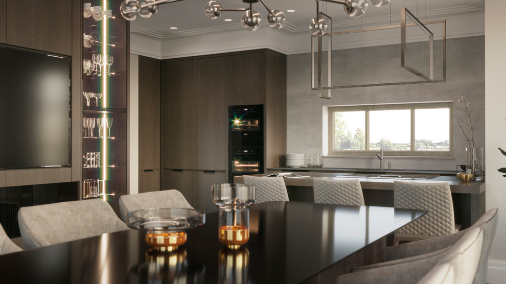 Дизайн таунхауса в резиденции Tweed Park в Москве