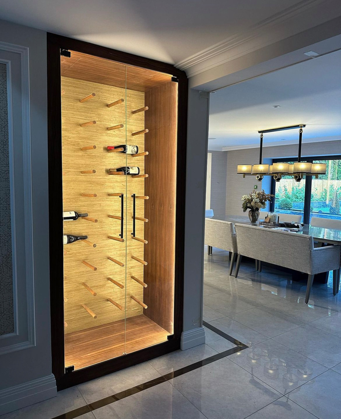 Luxury Walnut Wine Unit in Banstead, Surrey
