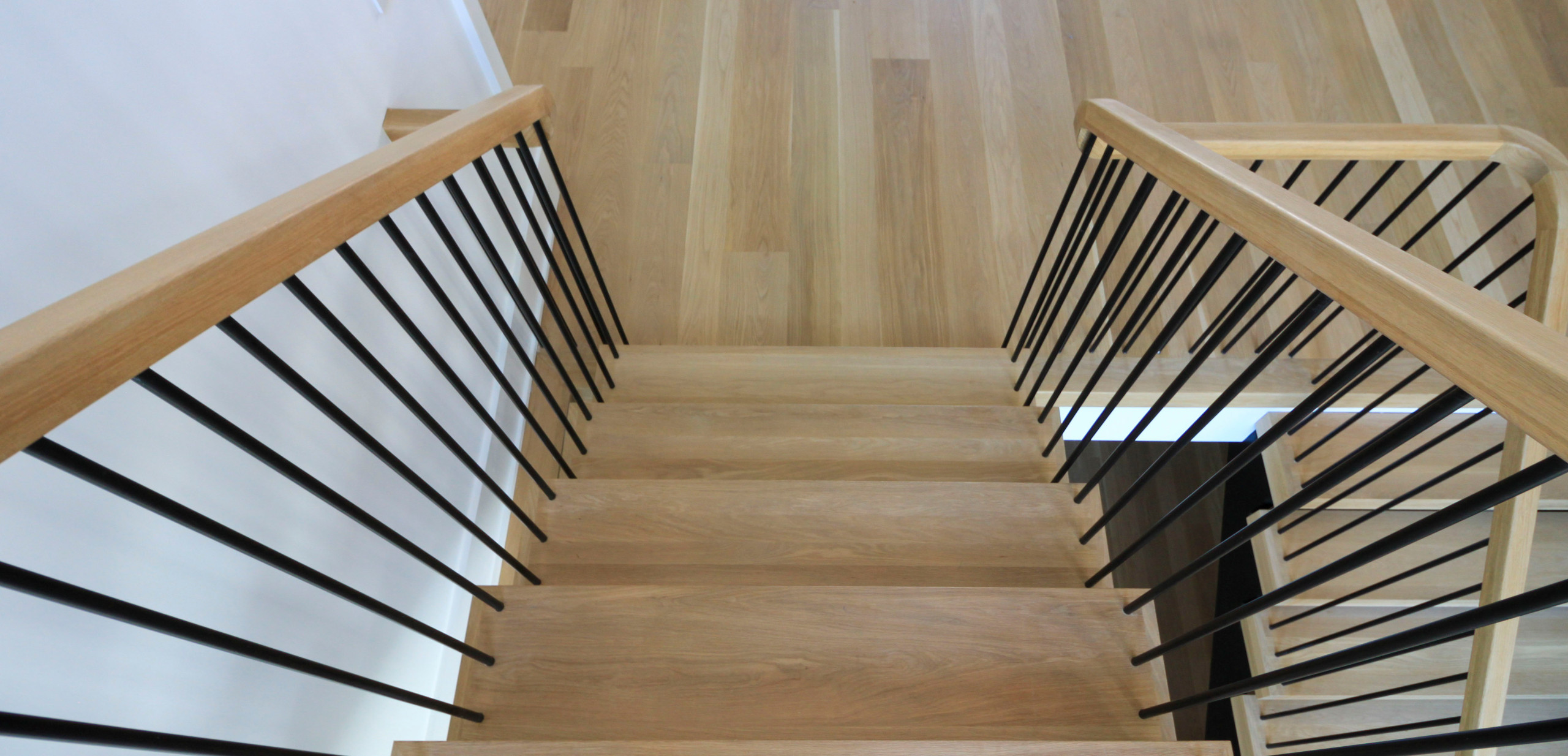 96_Dramatic cantilevered no-riser staircase, Bethesda, MD 20814
