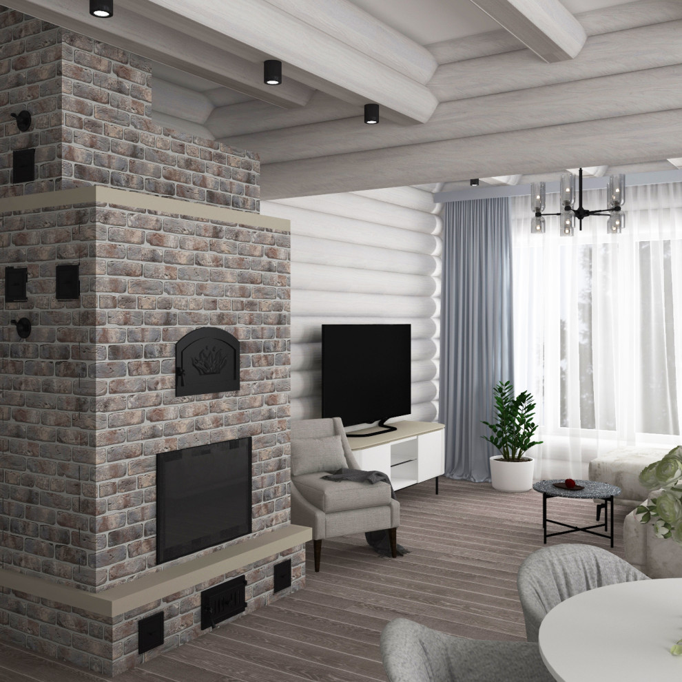 Проект загородного дома из сруба