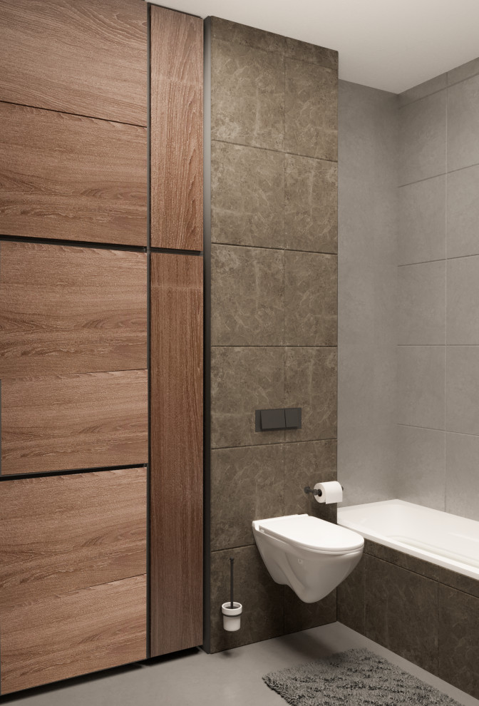 Санузел в однокомнатной квартире в ЖК "Селигер Сити"