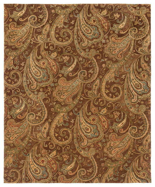 Oriental Weavers Huntley 19102 Brown Gold Paisley Area Rug Oriental Weavers Huntley 19102 Brown Gold Paisley Area Rug