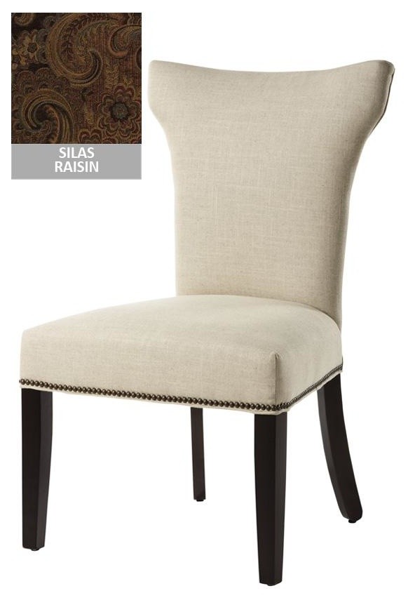 Custom Contemporary Curved-Back Parsons Chair