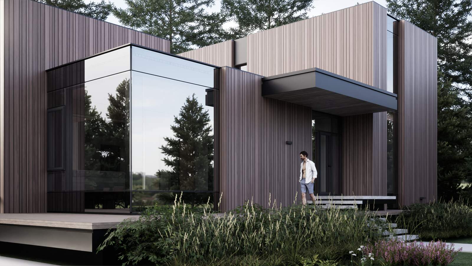 Архитектурный проект дома на берегу р. Китой