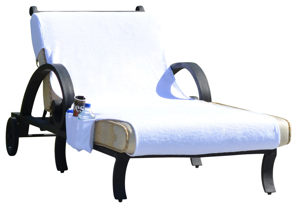 Linum Home Standard Size Chaise Lounge Cover Contemporary Outdoor