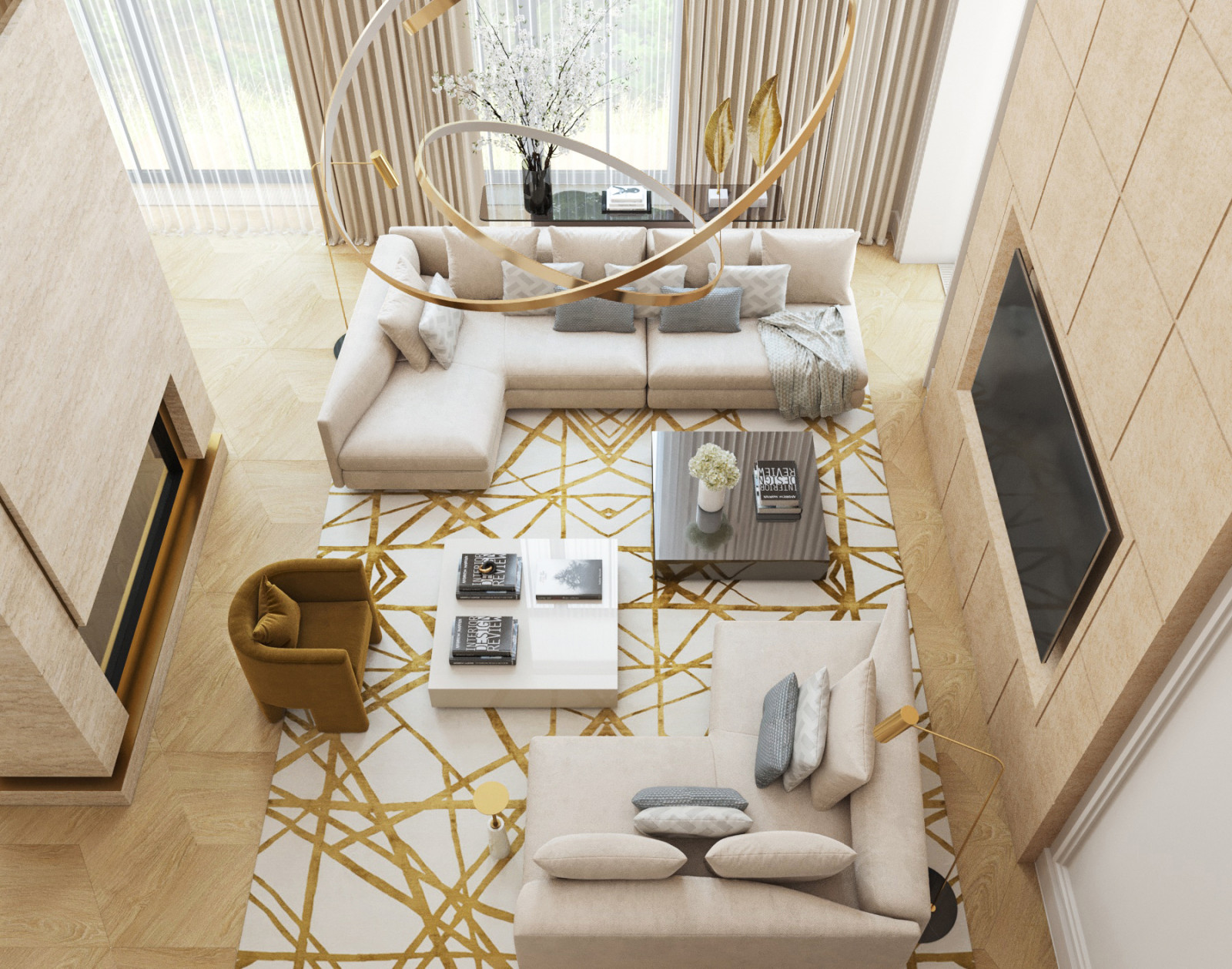 Интерьер загородного дома.