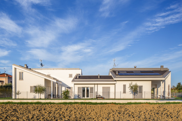 Edificio bifamiliare 2B modern-fasad