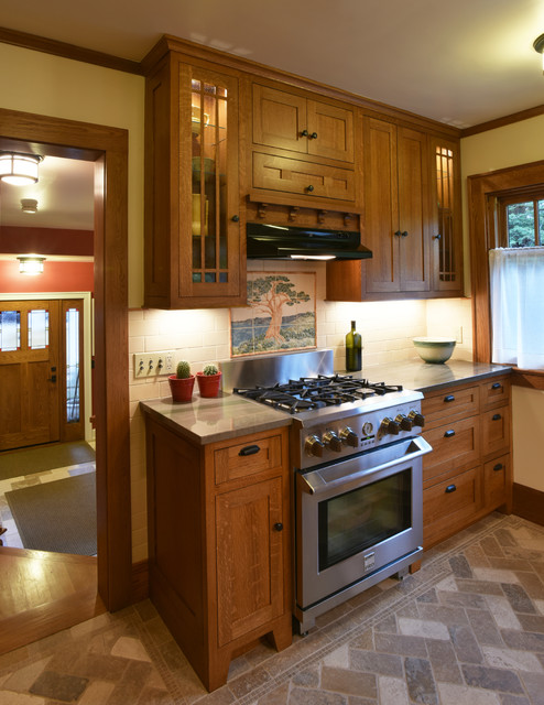 Craftsman Conversion Kitchen amerikansk-craftsman-koek