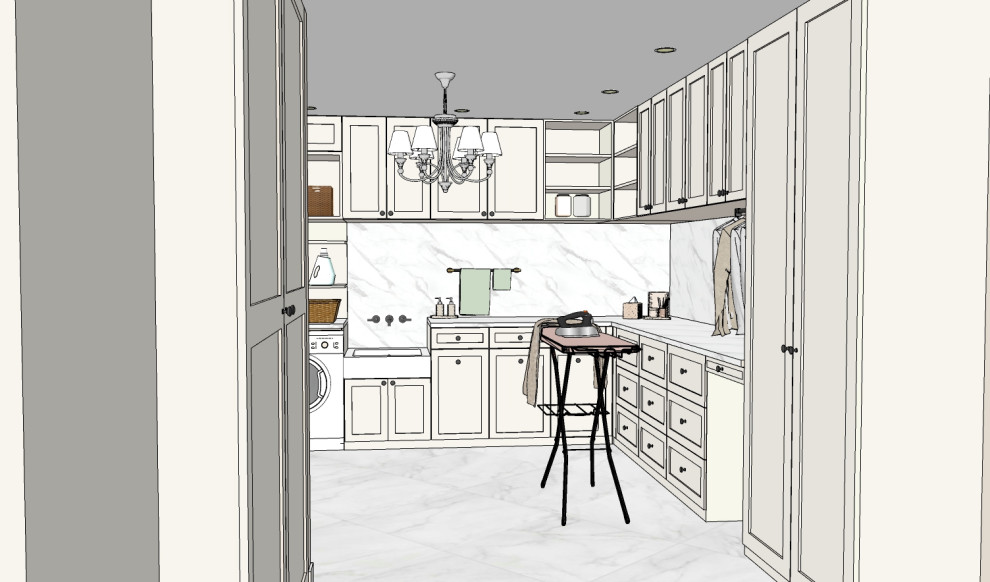 Постирочная в частном доме.