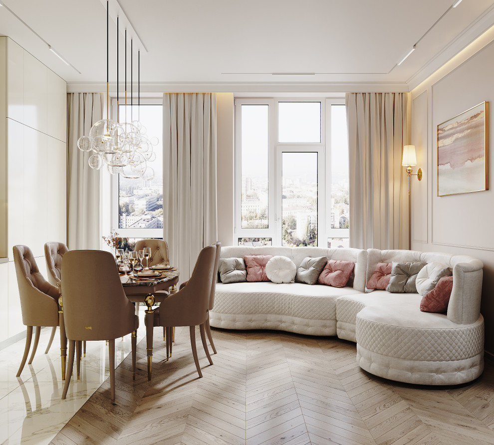 Кухня-гостинная современная классика