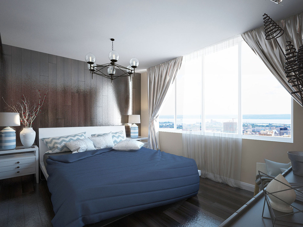 Современная трехкомнатная квартира на 20 этаже