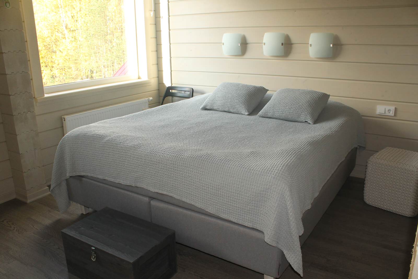 Отделка дома и бани из клееного бруса