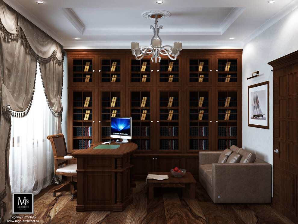 КП Иволги, дом в классическом стиле , темный вариант