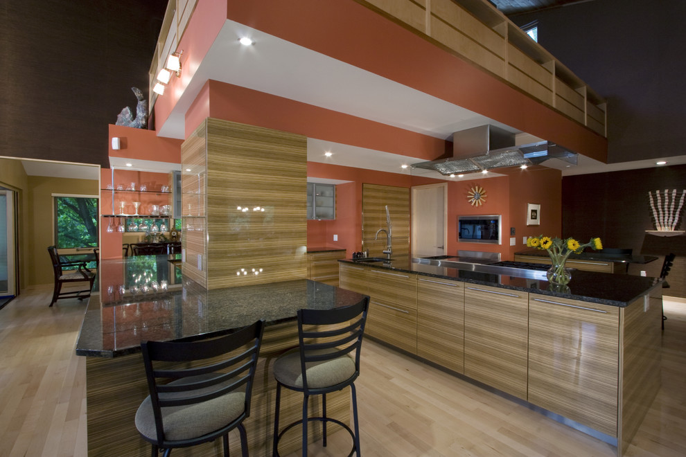 Zebrano Kitchen - Contemporary - Kitchen - Minneapolis - by Partners 4