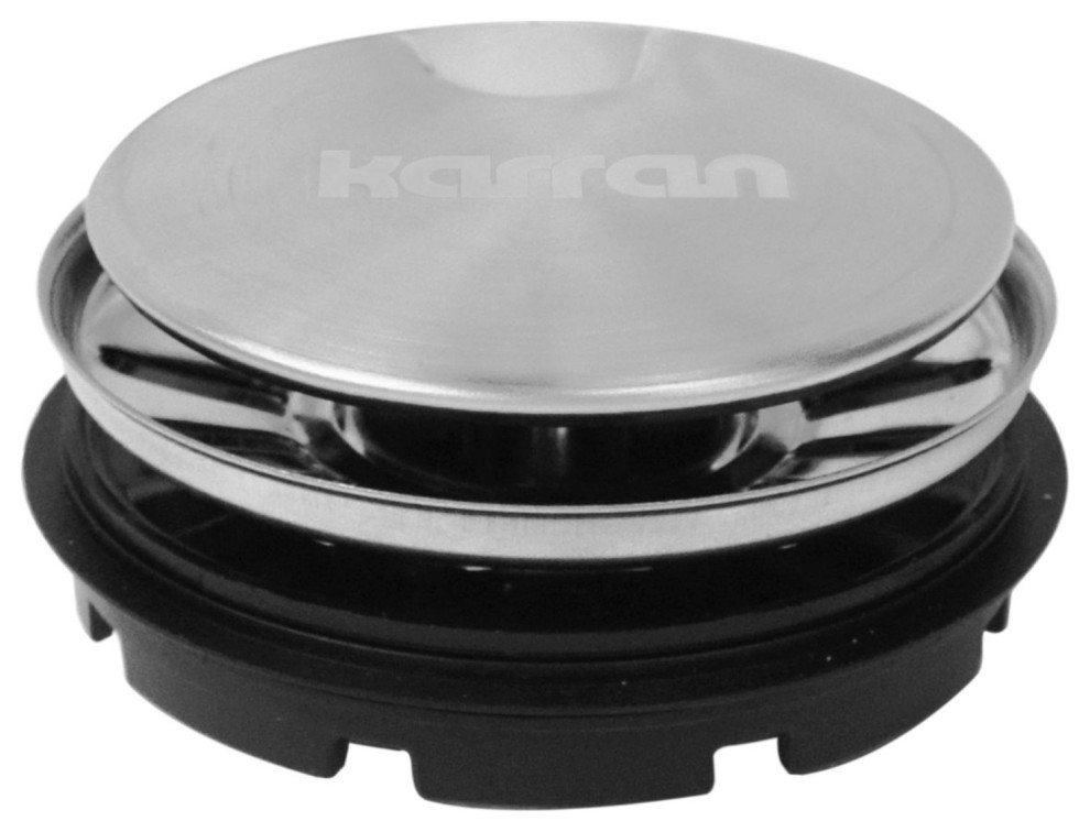 Karran 4-1/2" Kitchen Sink Decorative Disposal Flange, Stainless Steel