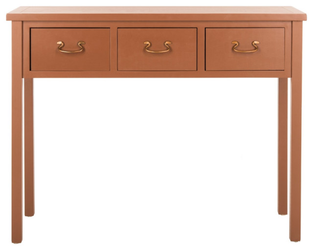 Lou Console With Storage Drawers Terracotta