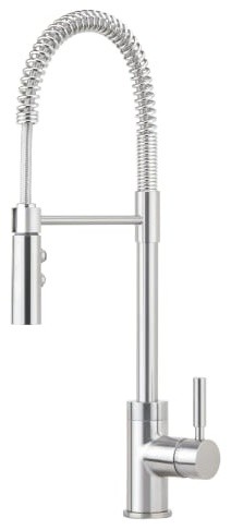 Miseno MK6557 Mia 1.8 GPM Pre-Rinse Pulldown Kitchen Faucet - - Stainless Steel