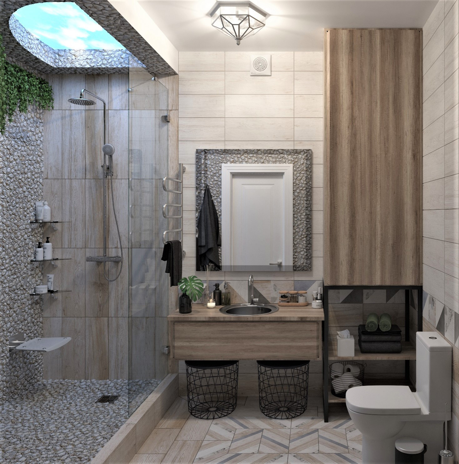 Дизайн интерьера частного дома первого этажа.