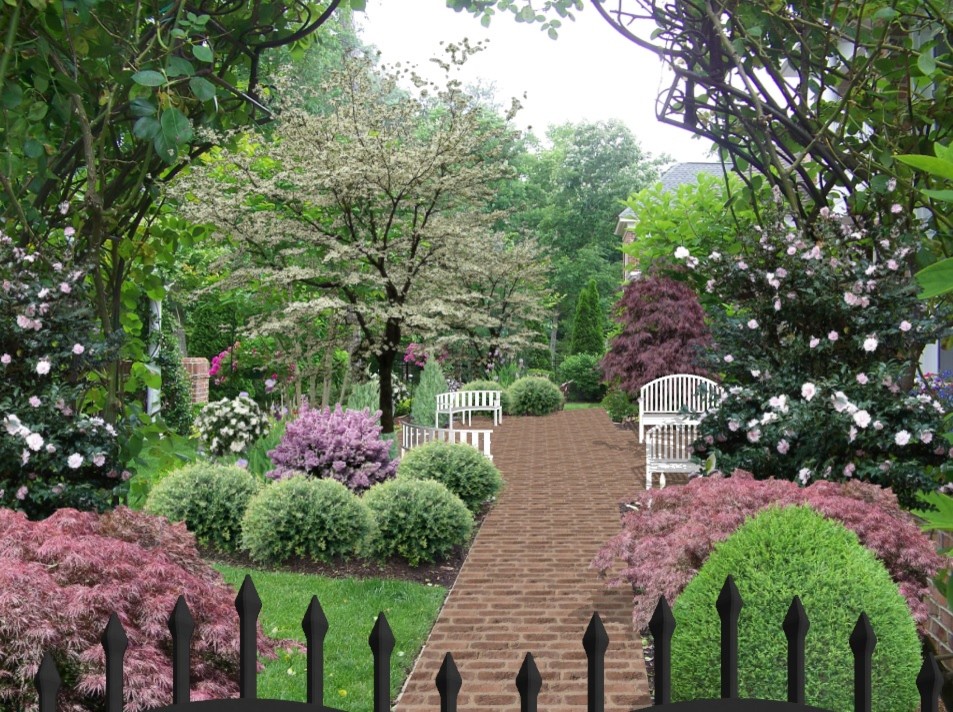 Colonial & Formal Style Gardens