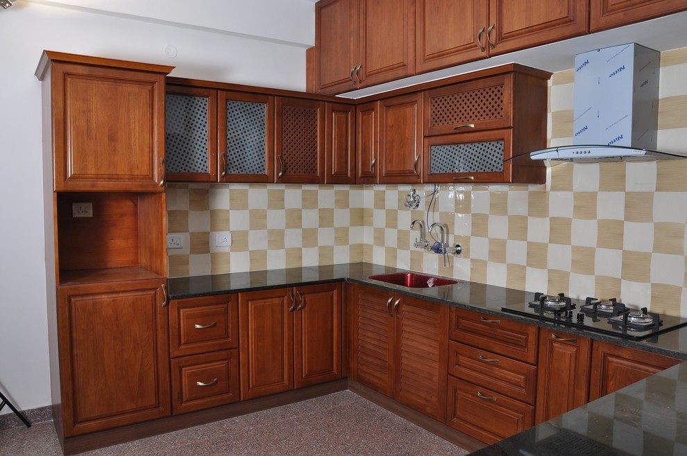This is an example of a kitchen in Bengaluru.