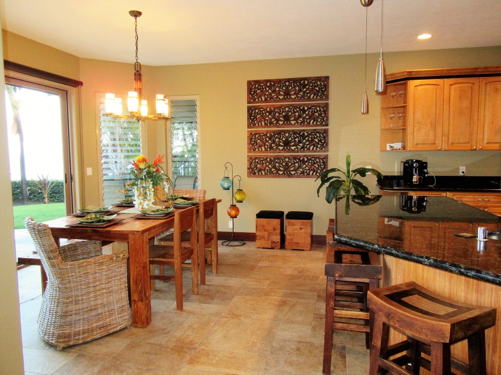 Photo of a tropical kitchen in Hawaii.