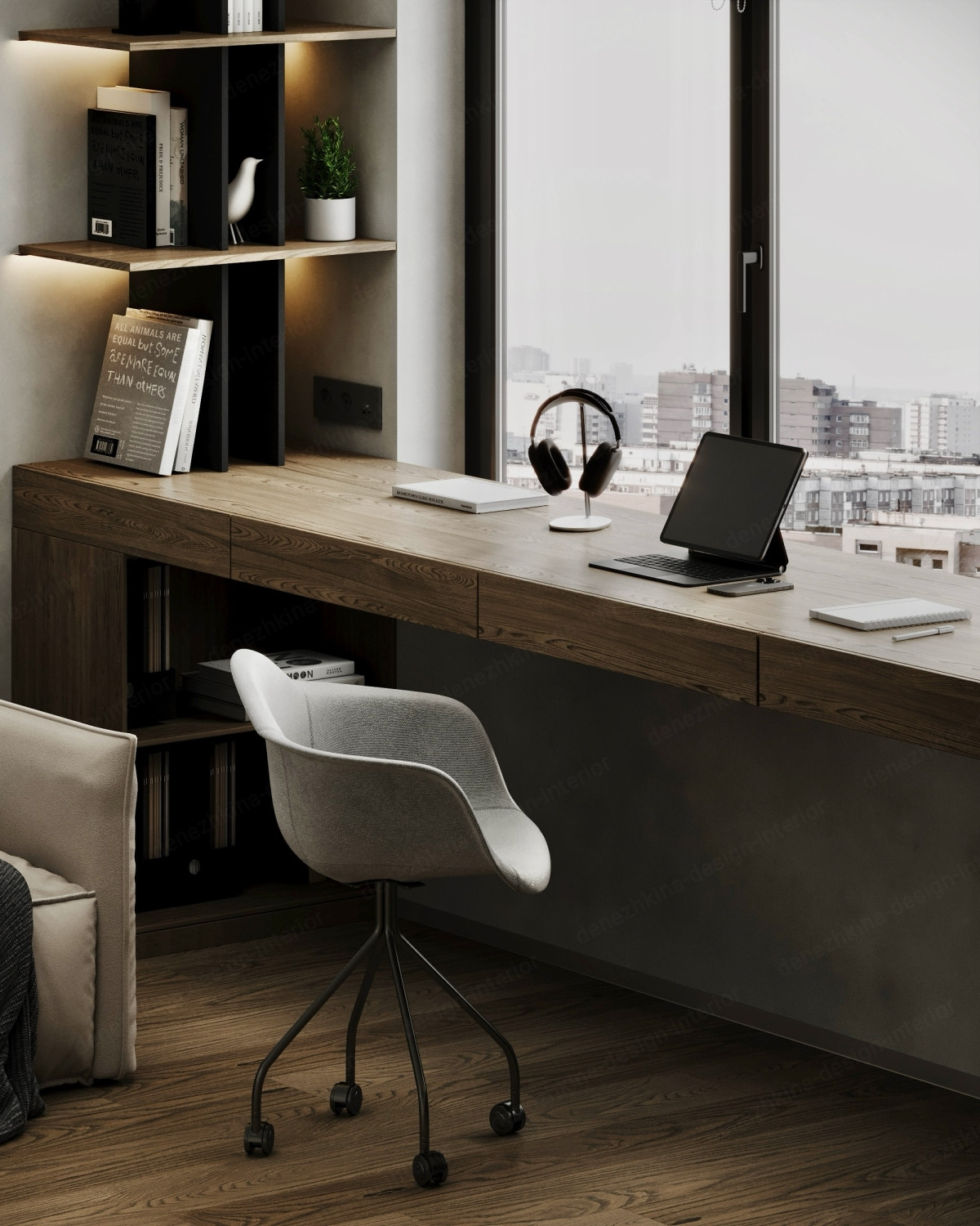 Дизайн проект 3 комнатной квартиры - ЖК Западный порт