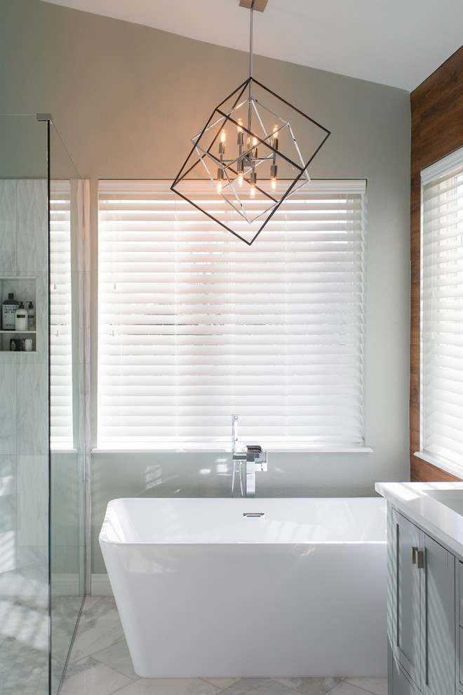 Hinman Master Bath | Roxborough Park, CO | Modern Farmhouse Renovation