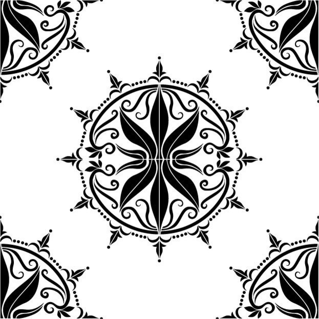 Regency Black RETile Decal Contemporary Wall Decals by 10 Roof