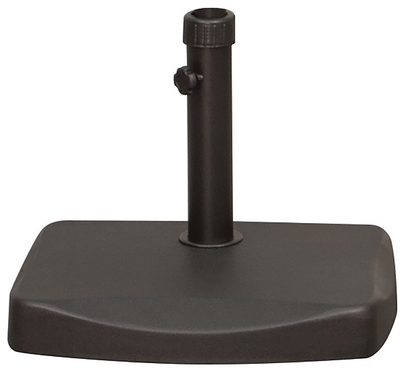 Simply Shade Marco Modern Polycrete Umbrella Base in Black Finish