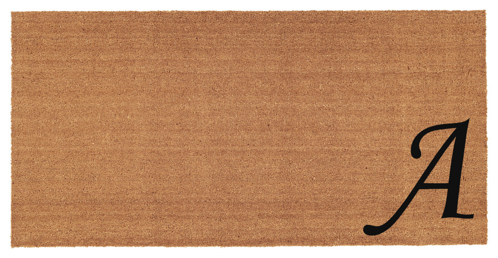 Home and More Urban Chic Monogram Doormat Contemporary Doormats