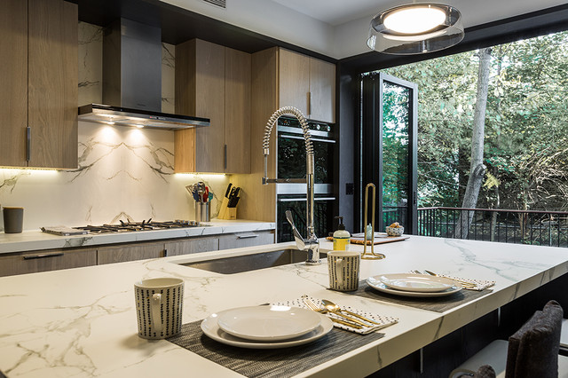 A Brooklyn Brownstone Goes From Drab to Fab contemporary-kitchen