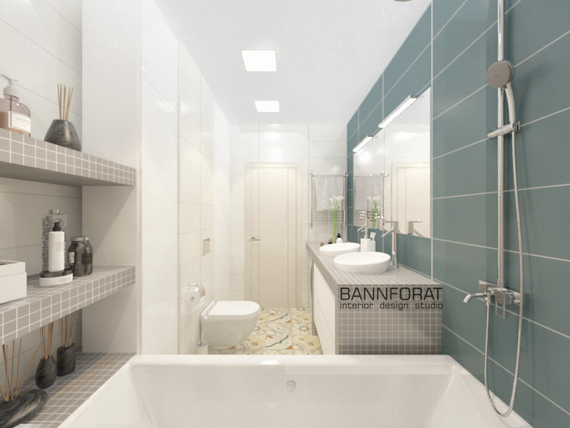 Ванная комната морская