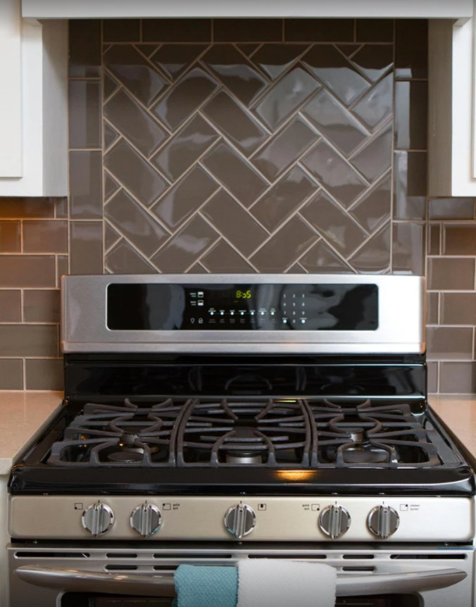 Example of a mid-sized transitional kitchen design in New York