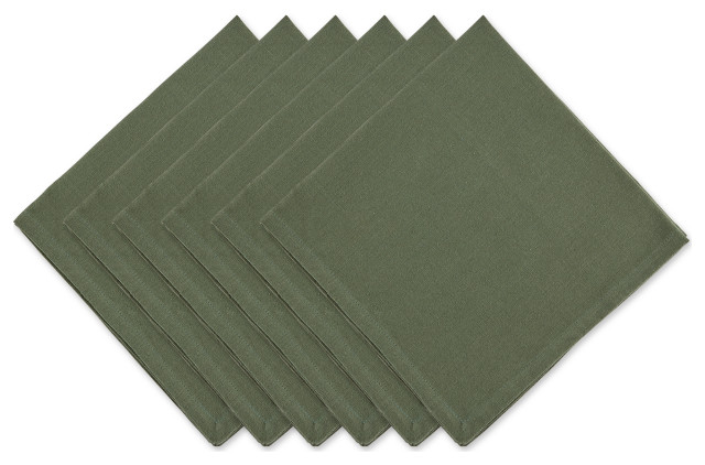 Artichoke Green Solid Na-Packin, Set Of 6