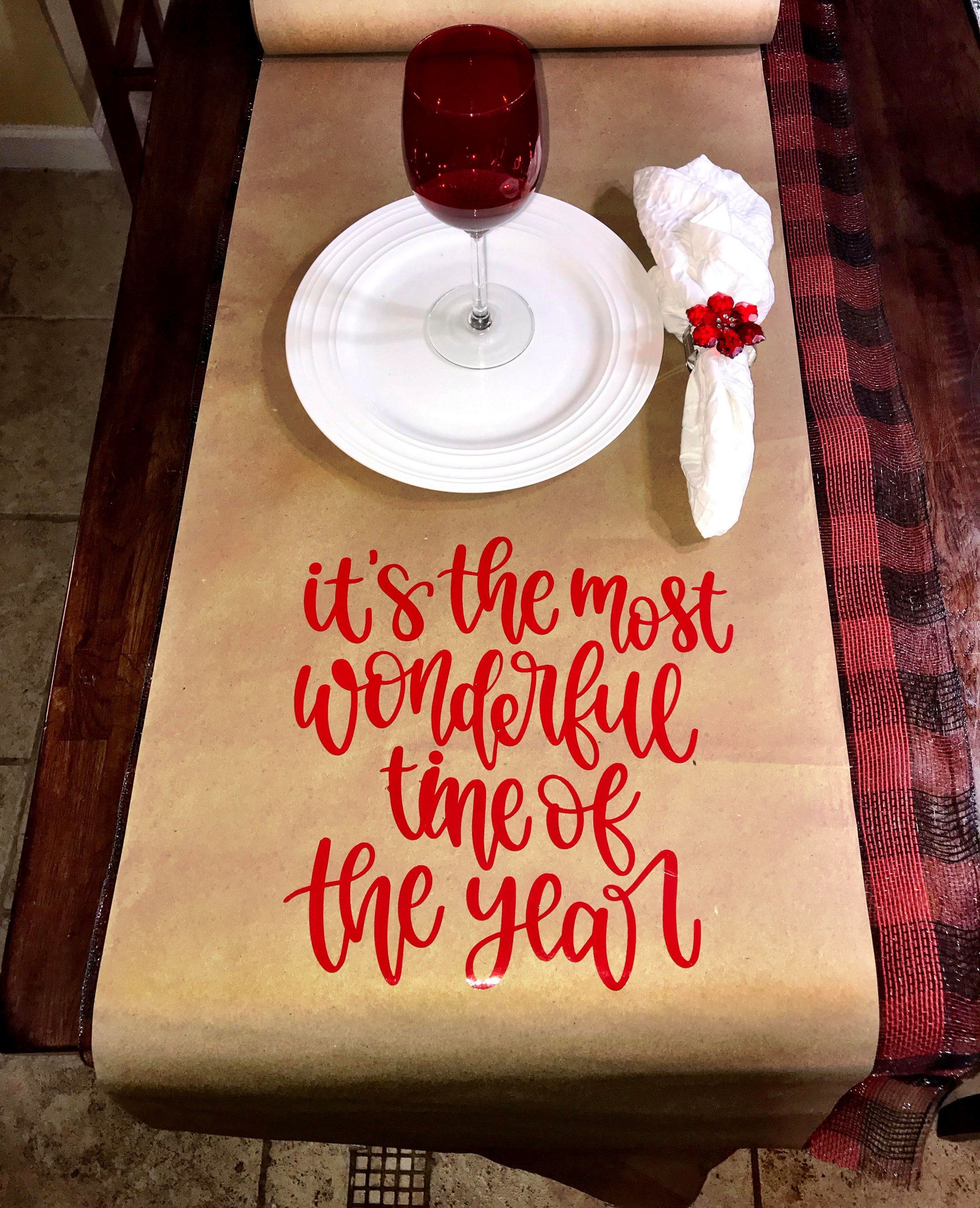 Christmas table runner